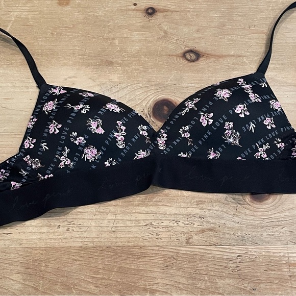 PINK Victoria's Secret Other - Victoria’s Secret PINK floral silky bra bralette dainty cottagecore feminine 32A